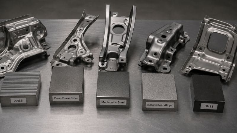 Types of High-Strength Steel Used in Automotive Safety Components