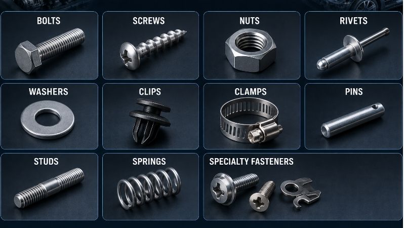 Common Types of Automotive Fasteners